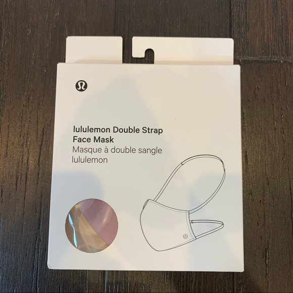 NWT lululemon Vintage Mauve Double Strap Face Mask - Picture 2 of 6